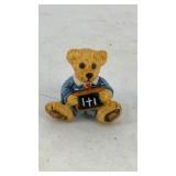 Miniature ceramic Bear w/ chalkboard 1.5' T