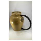 Conde stoneware cream separator crock w/ lid, hose