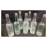 (6) G. Heileman Brewing Old Style glass bottles