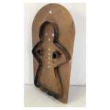 Copper Gingerbread woman cookie cutter/wall decor