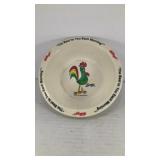 Plastic Kellogg's cornflakes bowl 5.5' diameter
