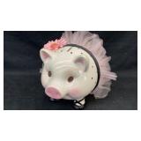 Ceramic Ballerina Pig w/ Pink Tutu piggy bank