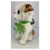 Creamic puppy bank (lock, no key) 7.5' T