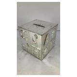 Metal childerns toy block bank 3' SQ.