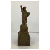 metal Statue of liberty bank (missing torch) 6.5'