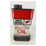 Red Wing boot and shoe 8oz oil can (has oil)