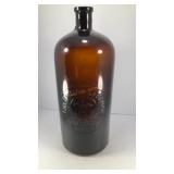 Chr. Hansen's Lab. brown glass bottle 13.5' x 6'