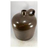Buckeye Pottery dark brown stoneware crock jug