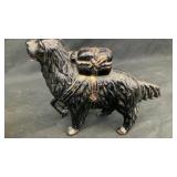 Cast iron Saint Bernard coin bank 8' x 6' x 2.5'