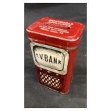 Tin TV Bank coin bank from Household Appliance