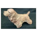 Cast iron cocker spaniel coin bank