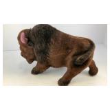 Flock velvet bison Bank 9' long