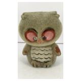 Flock velvet owl bank 3.5' tall