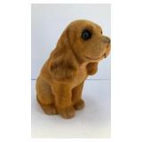 Flock velvet dog bank 7' tall