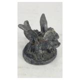 Tiny pewter flying dragon 1.5' x 1' x 1'