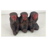 See, Speak, Hear No Evil monkey figurine