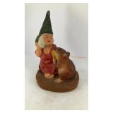 Lady Gnome w/mouse 5' x 7' Plaster