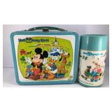 Vintage Disney World metal lunch box w/ thermos