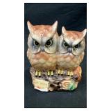 Ceramic owls Be Wise Save coin bank 6' x 5.5' x 4'