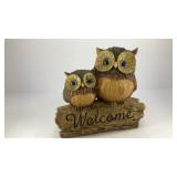 welcome log w/ owls 6.5' x 8'