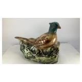 Pheasant in grass ceramic planter McCoy USA