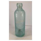 Blue glass Hutchinson soda bottle C Carl LaCrosse