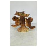 Squirrels on a tree salt & pepper shakers