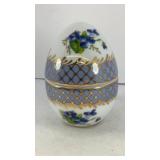 Porcelian Egg trinket box 5' Tall