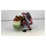 Donkey carrying jugs salt and pepper shakers