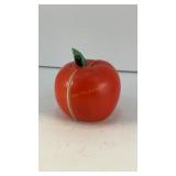 Ceramic apple halves salt and pepper shakers