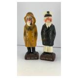 Fishermen ceramic salt and pepper shakers