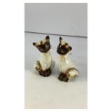 Tiny Siamese cats ceramic salt & pepper shakers