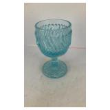 Small light blue goblet 4' x 2'