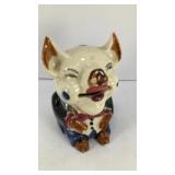 Ceramic Boss pig bank 4.5' T