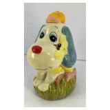 Ceramic clown dog bank 6' T