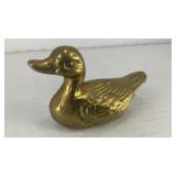 Pewter duck paperweight 3.5' x 2.5' x 1.5'