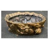 Small cast iron planter 3.25' x 1.5' x 1.5'