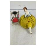 (2) vintage sewing pin cushions