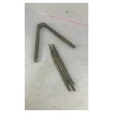 Vintage nut cracker and (4) nut picks