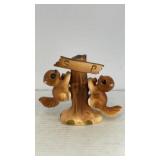 Squirrels on a tree salt & pepper shakers