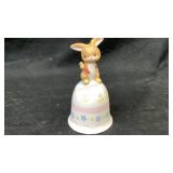 Porcelain rabbit w/ spring flower 5' x 2.75'