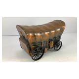 5.5' Covered wagon cast iron coin bank