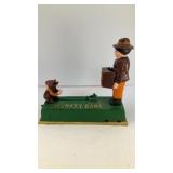 7.5' cast iron mechanical monkey bank