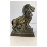 6' Metal Lion coin bank
