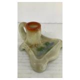 Soapstone candle holder w/ volcano motif