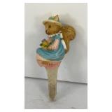 Resin Easter bunny garden stake 4.5' T