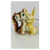 (2) Ceramic Squirrel & Bunny 3.25' T