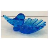 5.5' x 2.5' Bluebird of Happiness glass dish