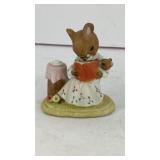 ENESCO Porcelian mouse reading book 2' T