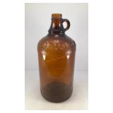 Fleecy White amber glass bottle 11' x 5'